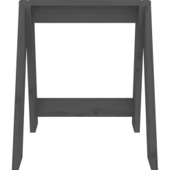 vidaXL Krukken 2 st 40x40x45 cm massief grenenhout grijs