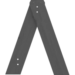 vidaXL Krukken 2 st 40x40x45 cm massief grenenhout grijs