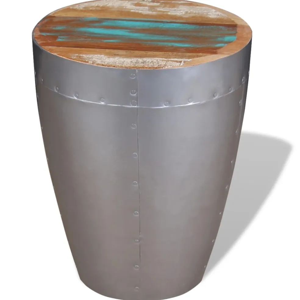vidaXL Kruk luchtvaartstijl massief gerecycled hout