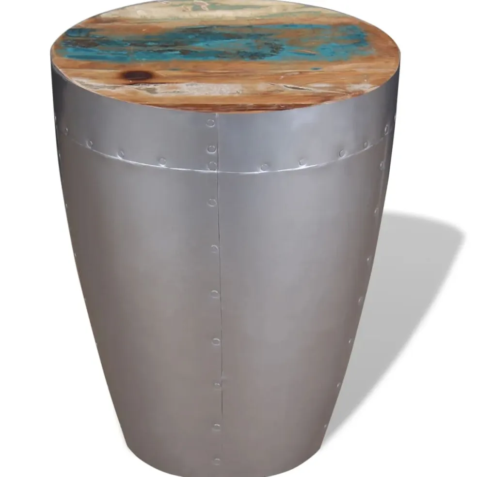 vidaXL Kruk luchtvaartstijl massief gerecycled hout