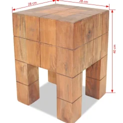 vidaXL Kruk massief mahoniehout