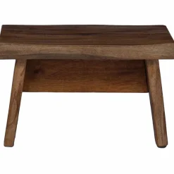 vidaXL Kruk Naturel 29 x 20 x 17 cm Mahoniehout