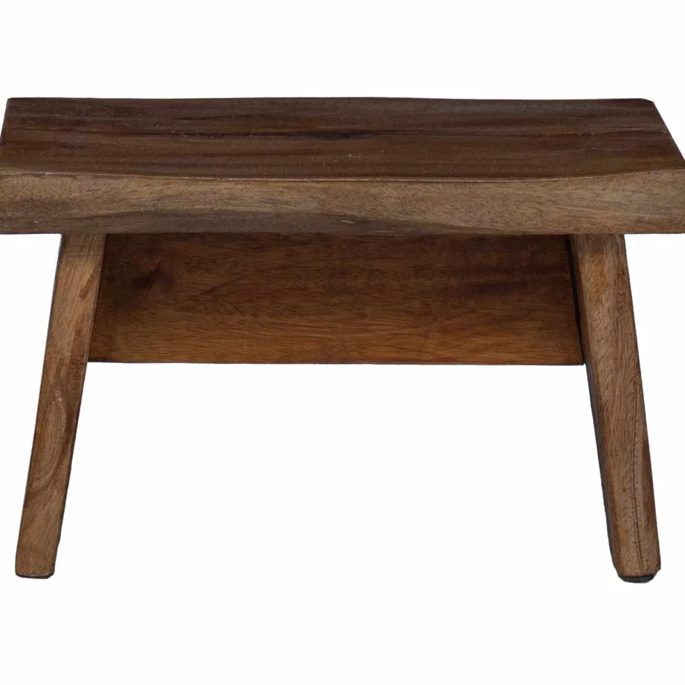 vidaXL Kruk Naturel 29 x 20 x 17 cm Mahoniehout