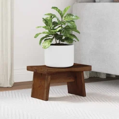 vidaXL Kruk Naturel 29 x 20 x 17 cm Mahoniehout