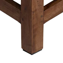 vidaXL Kruk Naturel 26 x 26 x 26 cm Mahoniehout
