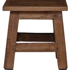 vidaXL Kruk Naturel 26 x 26 x 26 cm Mahoniehout