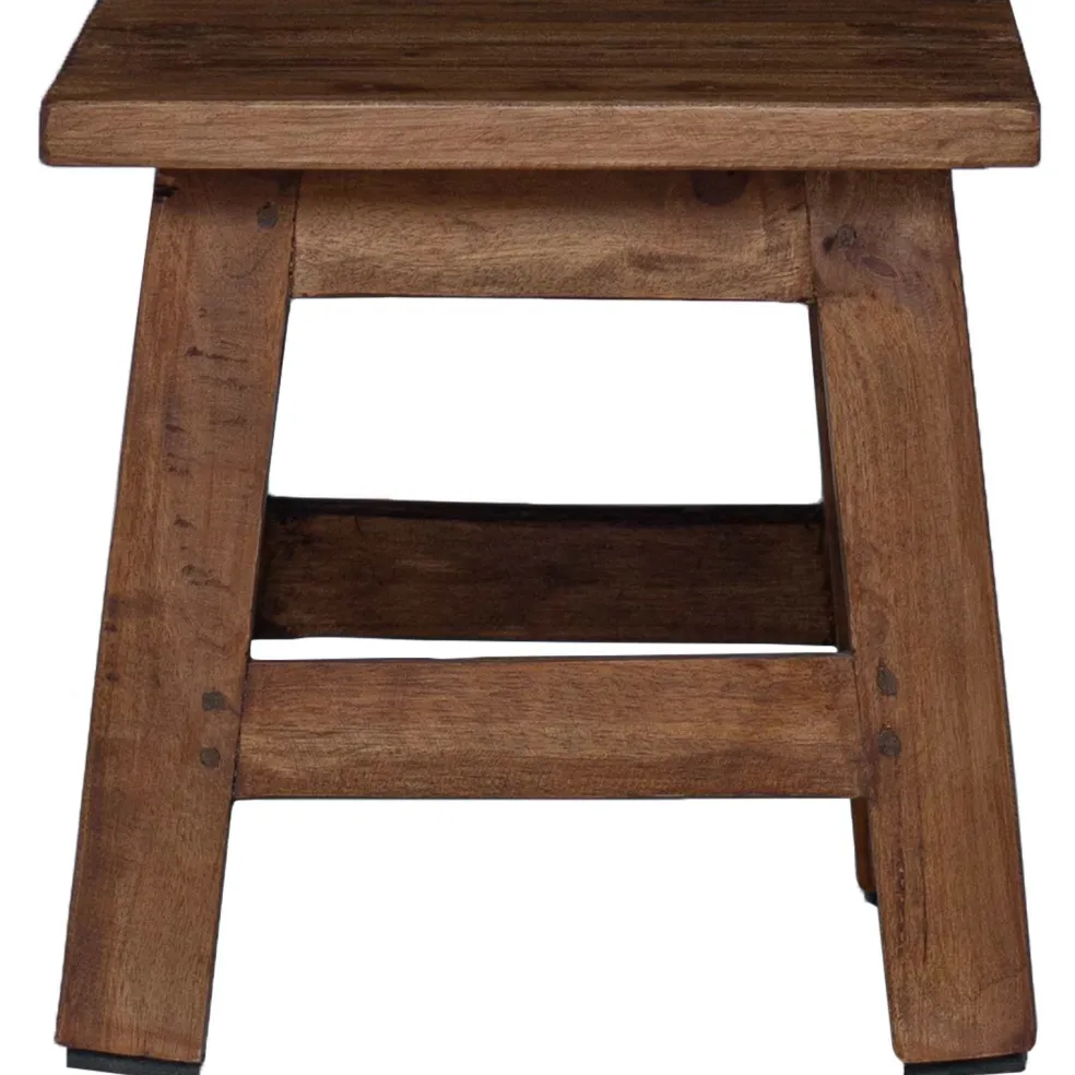 vidaXL Kruk Naturel 26 x 26 x 26 cm Mahoniehout