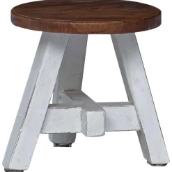 vidaXL Kruk Naturel 22 x 22 x 24 cm Mahoniehout