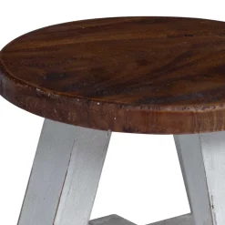 vidaXL Kruk Naturel 22 x 22 x 24 cm Mahoniehout