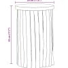 vidaXL Kruk Naturel 30 x 30 x 45 cm Massief Teakhout