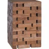 vidaXL Kruk Naturel 29 x 29 x 48 cm Massief gerecycled hout