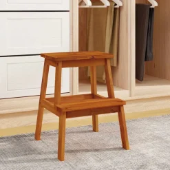 vidaXL Kruk 2-staps 40x38x50 cm massief acaciahout