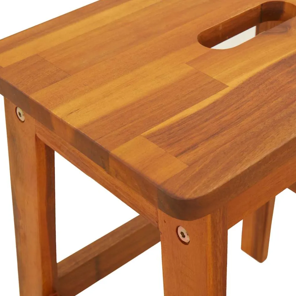 vidaXL Kruk 2-staps 40x38x50 cm massief acaciahout
