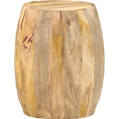 vidaXL Kruk trommelvormig massief mangohout