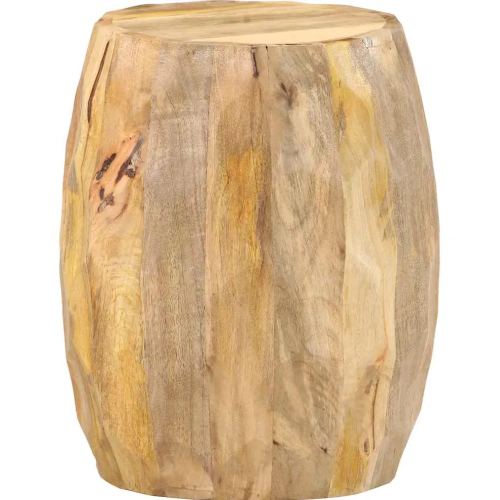 vidaXL Kruk trommelvormig massief mangohout