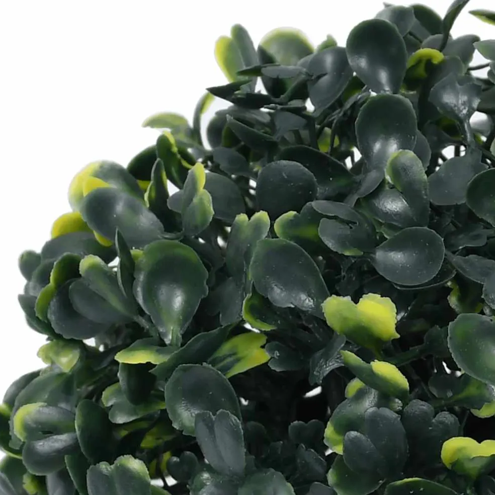 vidaXL Kunstbuxusballen met LED-verlichting 4 st 12 cm groen