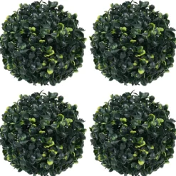 vidaXL Kunstbuxusbollen 4 st 12 cm