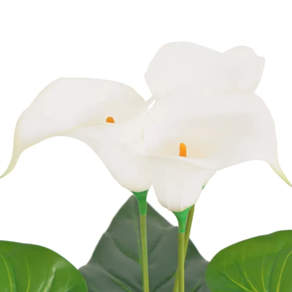vidaXL Kunst calla lelie plant met pot 45 cm wit