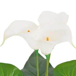 vidaXL Kunst calla lelie plant met pot 85 cm wit