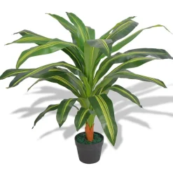 vidaXL Kunst dracena plant met pot 90 cm groen