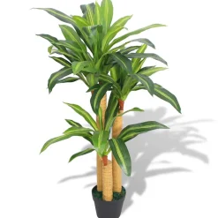 vidaXL Kunst dracena plant met pot 100 cm groen