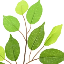 vidaXL Kunst Ficus Plant Groen 73 x 16 x 60 cm Stof en Hout
