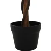 vidaXL Kunst Ficus Plant Groen 90 x 16 x 110 cm Stof en Hout