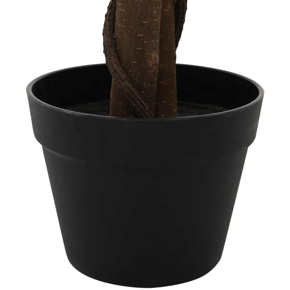 vidaXL Kunst Ficus Plant Groen 85 x 18 x 160 cm Stof en Hout