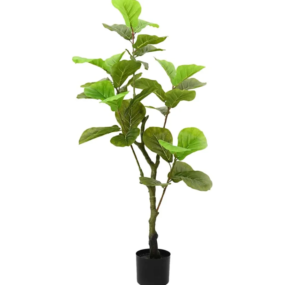 vidaXL Kunstficussenboom 30 blaadjes 125 cm groen