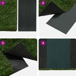 vidaXL Kunstgrastape 0,15x10 m groen