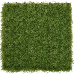 vidaXL Kunstgrastegels 11 st 30x30 cm groen