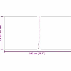 vidaXL Kunstgras 200 x 100 x 4 cm PP & PE