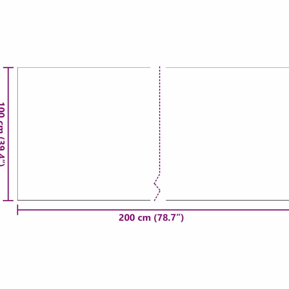 vidaXL Kunstgras 200 x 100 x 3 cm PP & PE
