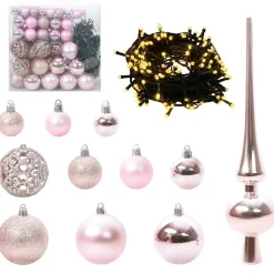 vidaXL Kunstkerstboom 180 cm 300 LED's Warmwit PVC en staal