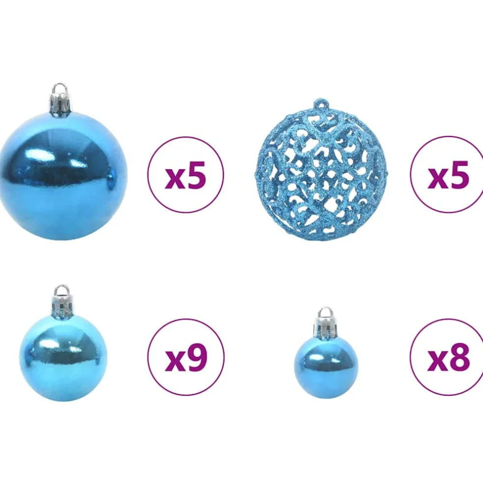 vidaXL Kunstkerstboom Groen 180 cm PVC en Staal en Kunststof