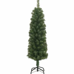 vidaXL Kunstkerstboom Groen 180 cm PVC en Staal en Kunststof