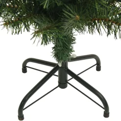 vidaXL Kunstkerstboom Groen 180 cm PVC en Staal en Kunststof