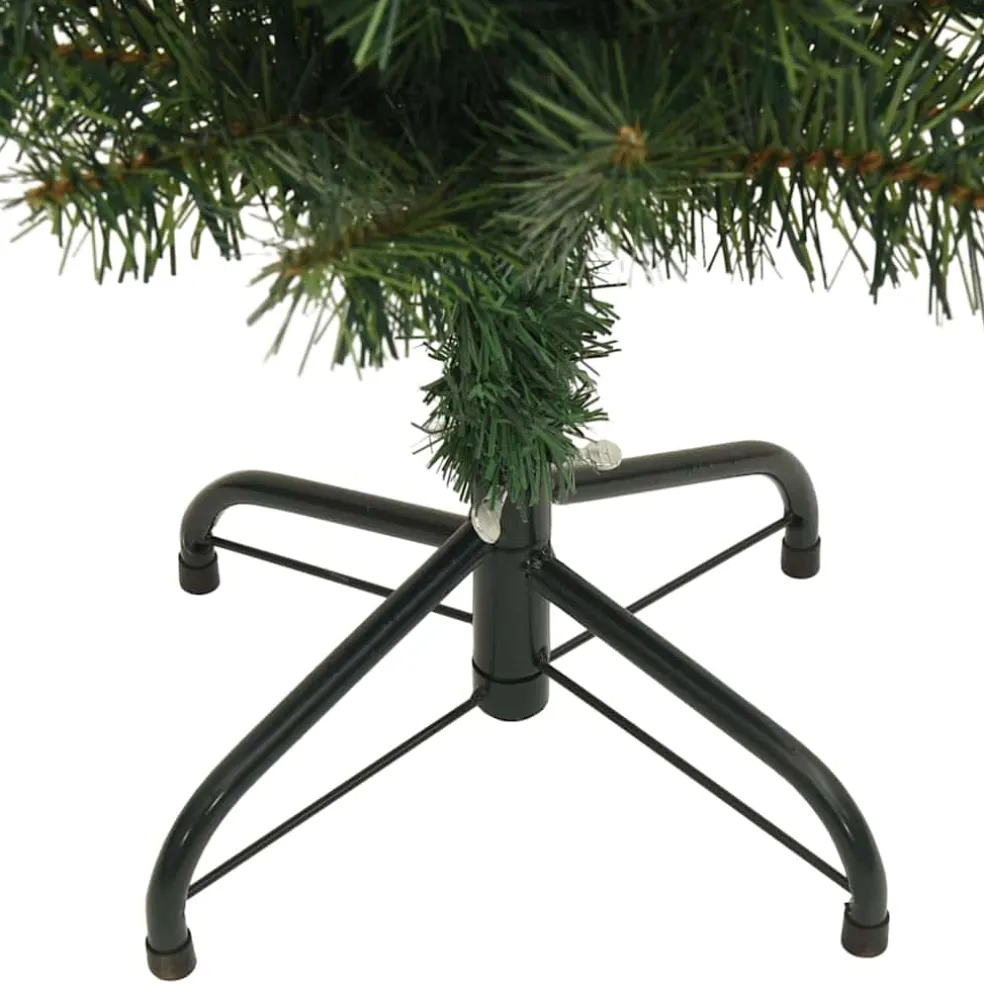 vidaXL Kunstkerstboom Groen 180 cm PVC en Staal en Kunststof