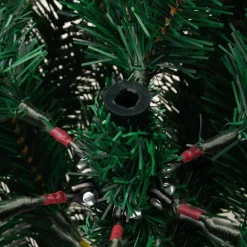 vidaXL Kunstkerstboom Groen 150 cm PVC en Metaal en Plastic