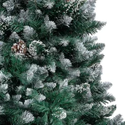 vidaXL Kunstkerstboom Groen 180 cm PVC en Staal en Kunststof