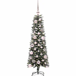 vidaXL Kunstkerstboom Groen 120 cm PVC en Plastic en Staal