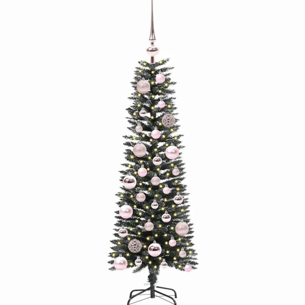 vidaXL Kunstkerstboom Groen 120 cm PVC en Plastic en Staal