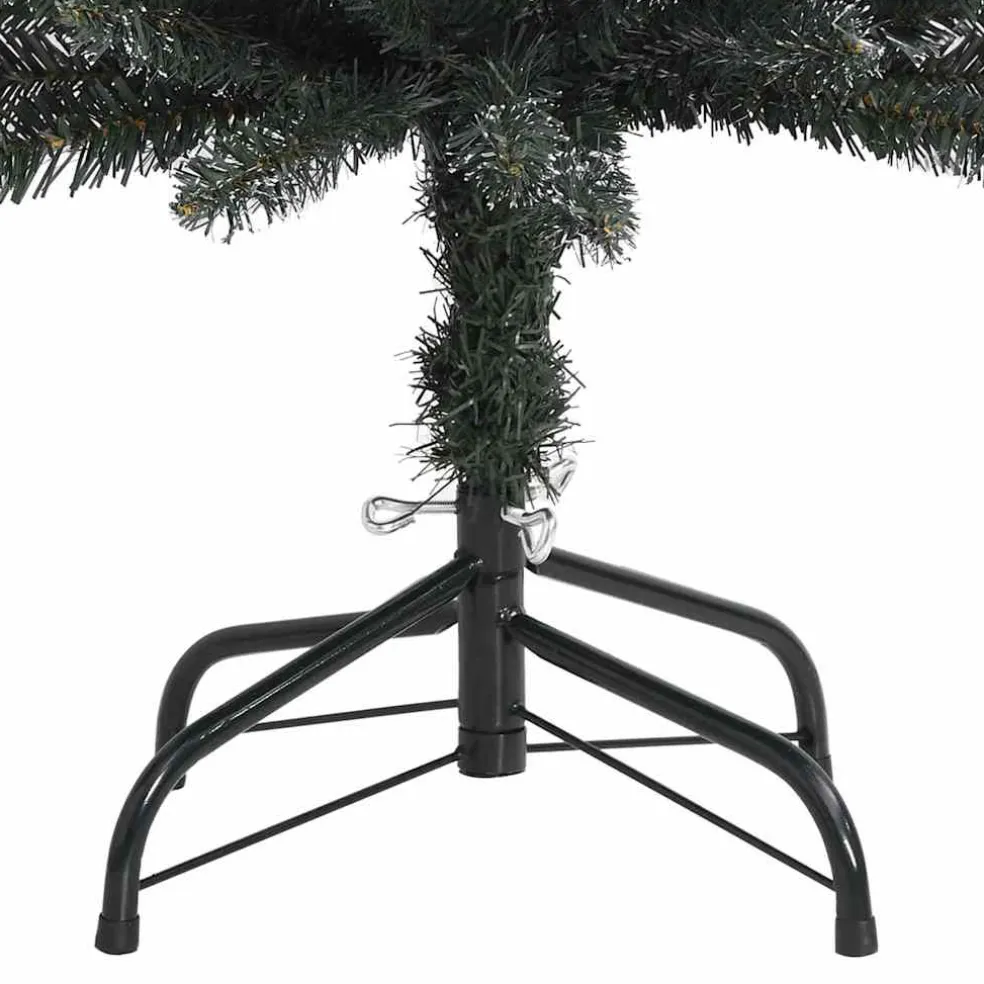 vidaXL Kunstkerstboom Groen 120 cm PVC en Plastic en Staal