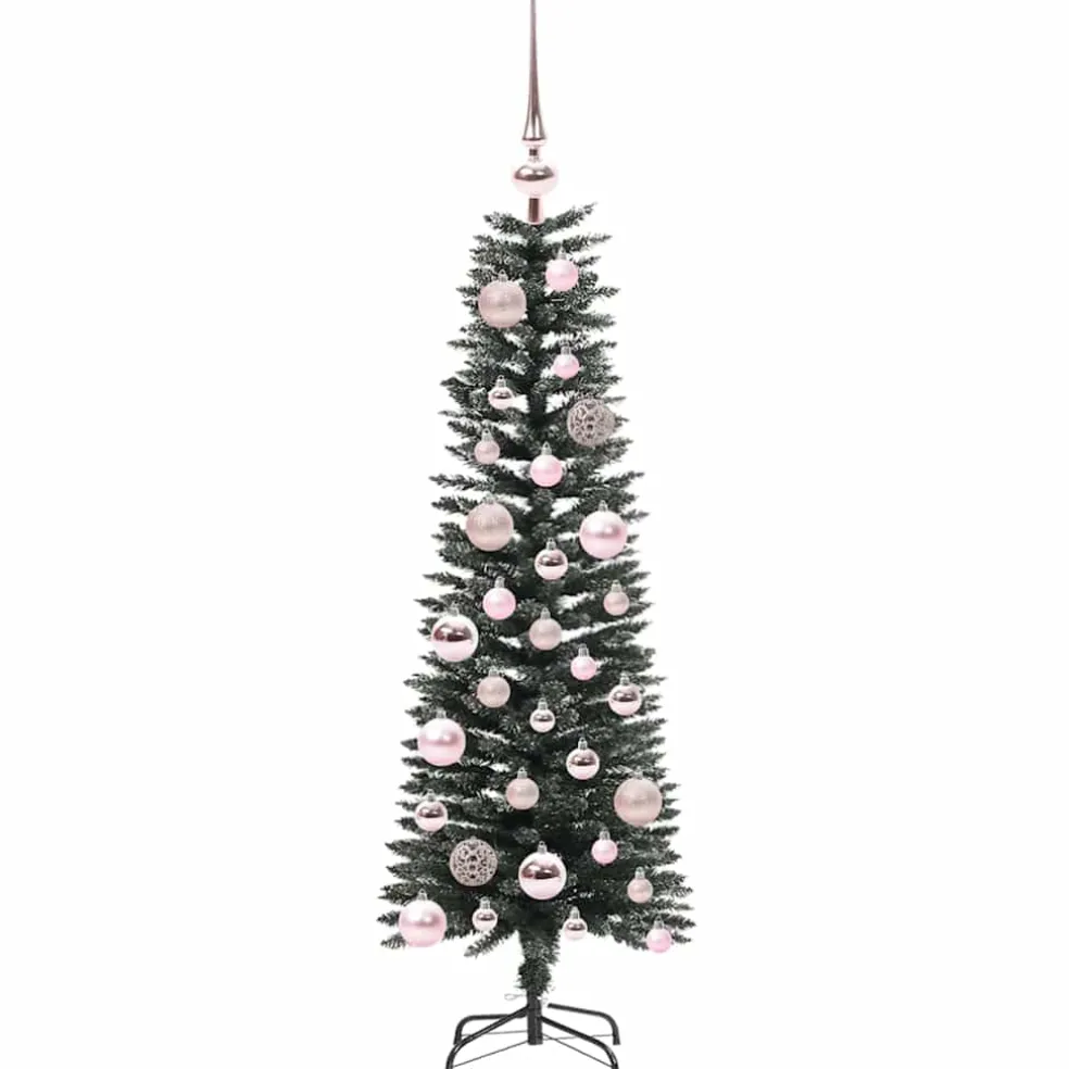 vidaXL Kunstkerstboom Groen 120 cm PVC en Plastic en Staal