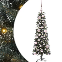vidaXL Kunstkerstboom Groen 120 cm PVC en Plastic en Staal
