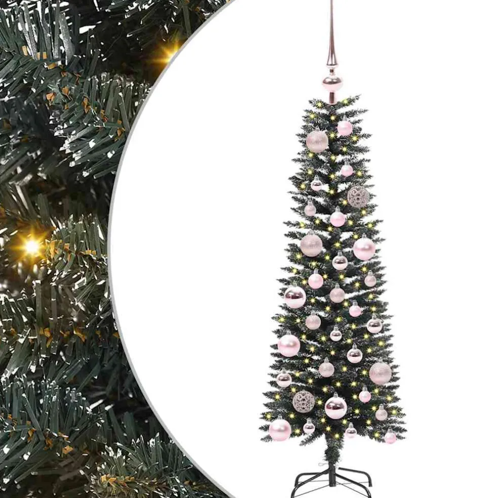 vidaXL Kunstkerstboom Groen 120 cm PVC en Plastic en Staal