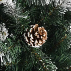 vidaXL Kunstkerstboom Groen 120 cm PVC en Plastic en Staal