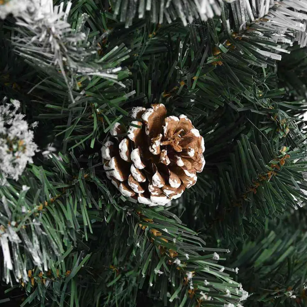 vidaXL Kunstkerstboom Groen 120 cm PVC en Plastic en Staal
