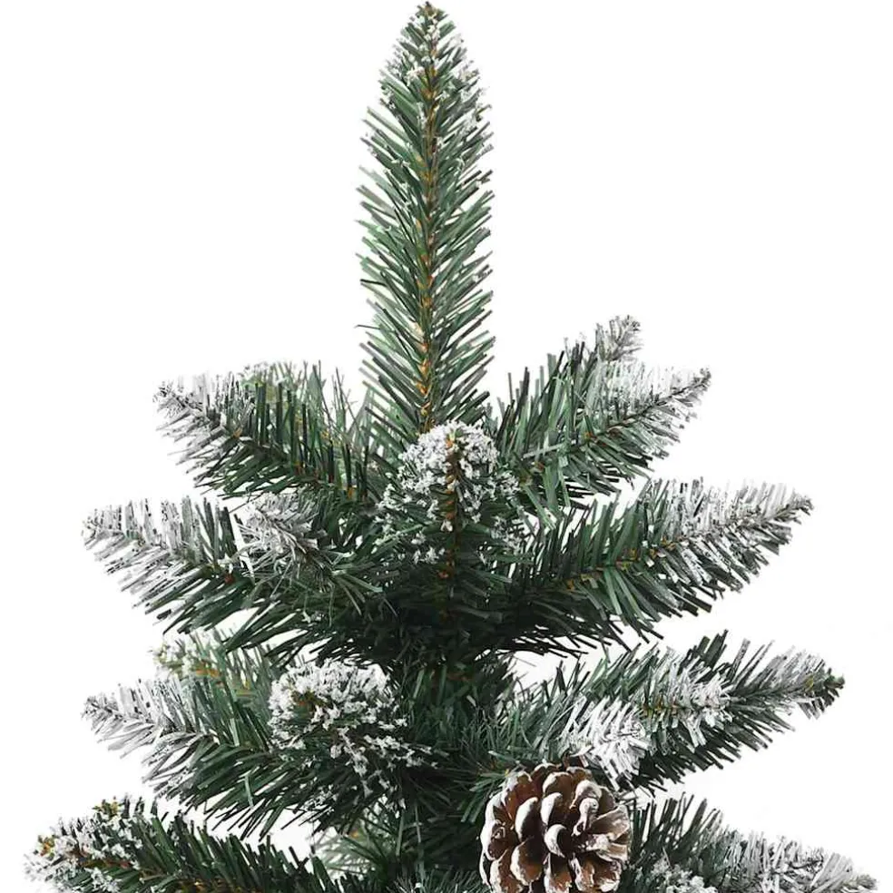 vidaXL Kunstkerstboom Groen 120 cm PVC en Plastic en Staal