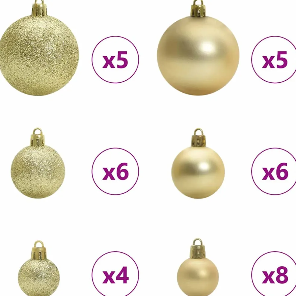 vidaXL Kunstkerstboom Groen 150 cm PVC en Staal en Kunststof